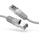 3Ft Cat7 Shielded Ethernet Cable (SSTP) 600MHz Booted Gray