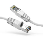 4Ft Cat7 Shielded Ethernet Cable (SSTP) 600MHz Booted White
