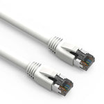 15Ft Cat8 S/FTP Ethernet Network Cable 2GHz 40G Booted 24AWG White