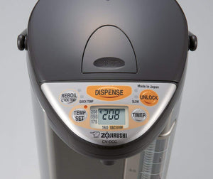 Zojirushi Micom Water Boiler & Warmer, Silver/Brown, 3 Liter