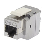 Cat6A 180 Degrees Shielded RJ45 Keystone Jack - EAGLEG.COM
