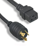50Ft 12AWG High Voltage Power Cord NEMA L5-20P to IEC-60320-C19 - EAGLEG.COM