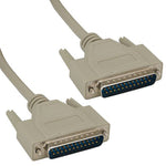 RS-232 DB25 Male to Male Serial Cable 25C Straight - EAGLEG.COM
