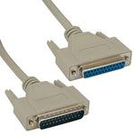 RS-232 DB25 Male to Female Serial Cable 25C Straight - EAGLEG.COM