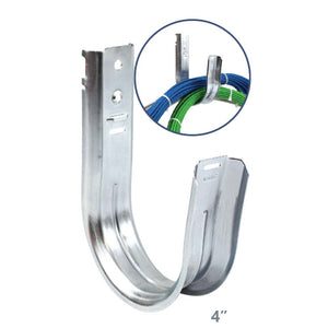 Universal 4 Wall Mount J-Hook Cable Support Wire Management