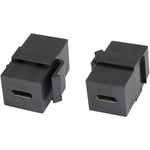 USB 3.1 Type C Keystone Coupler Female to Female Black