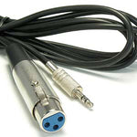 XLR Female to 3.5mmm TRS (Balanced Audio) Male Cable - EAGLEG.COM