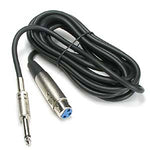 XLR 3P Female to 1/4" Unbalanced Microphone Cable - EAGLEG.COM