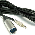 XLR Male to 3.5mmm TRS (Balanced Audio) Male Cable - EAGLEG.COM