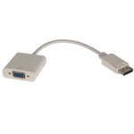 Display Port Male to VGA Female Adapter Cable White - EAGLEG.COM