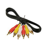 RCA Cable M/M x 3 Audio Video Cable Gold Plated - EAGLEG.COM