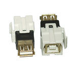 USB 2.0 Type B Feamle to A Female Keystone Jack - EAGLEG.COM