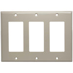 Triple Gang Decora Wall Plate Beige - EAGLEG.COM